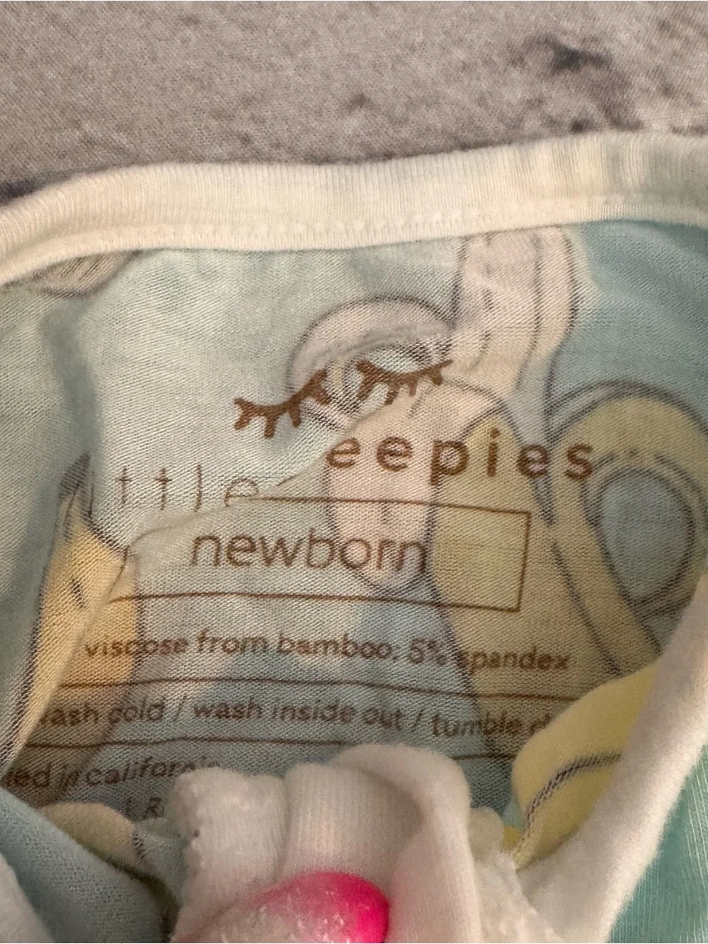 Little Sleepies Banana Pattern Bamboo Zippie and Hat